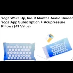 ⚡SALE NWT Yoga Wake Up Acupressure Pillow and free 3 month subscription